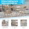Flash Furniture 5 Piece Tan Folding Card Table and Chair Set JB-1-TAN-GG - alternate 9